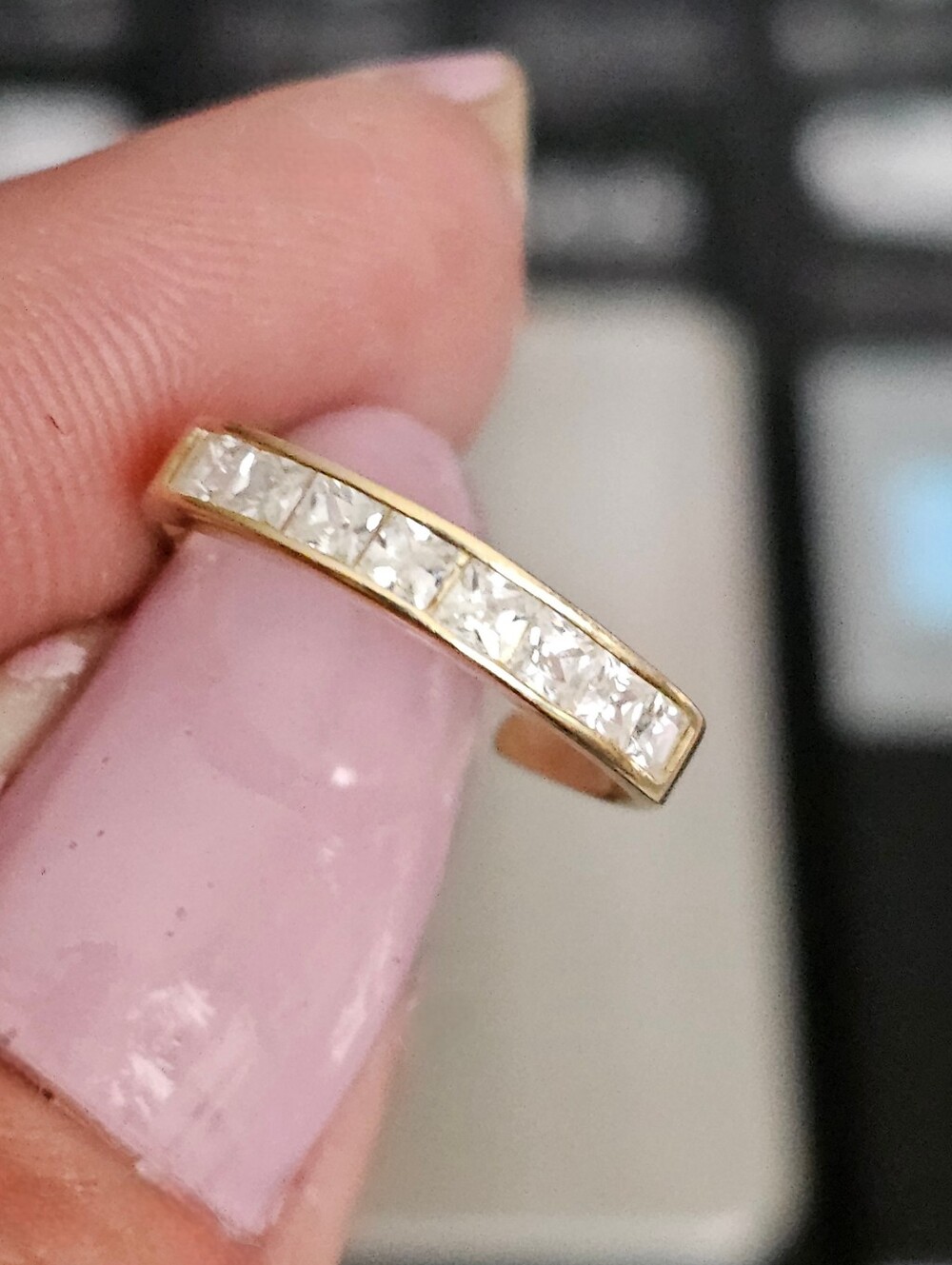 14k Gold Sparkly Adjustable CZ Toe Ring